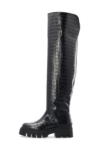 Medina x Bianco, Kall over knee boots, Black